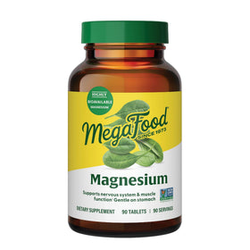 MegaFood Magnésium Glycinate 90 comprimés, flacon avant