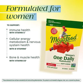 MegaFood Multivitamin Femmes chews au goût framboise