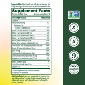 MegaFood Multivitamin Femmes emballage avec chews