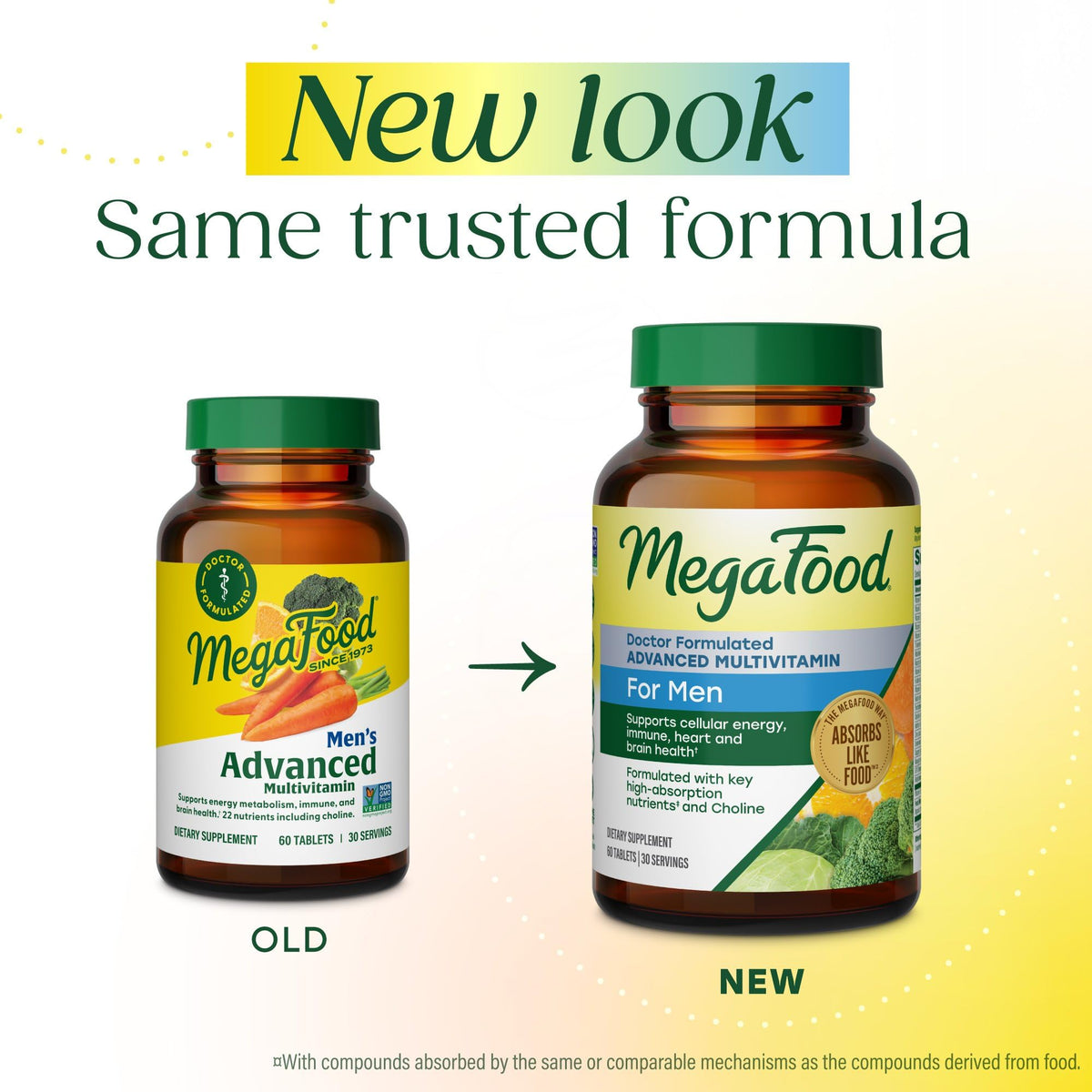 MegaFood Multivitamine Avancée pour Hommes - vue arrière