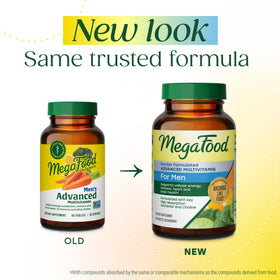 MegaFood Multivitamine Avancée pour Hommes - vue arrière