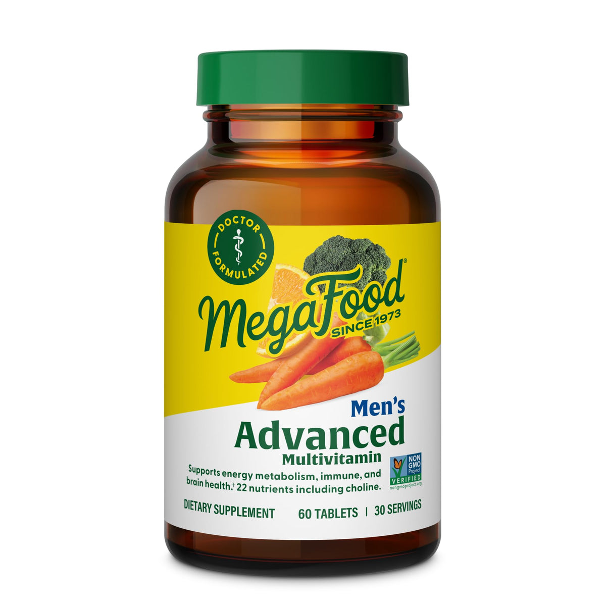 MegaFood Multivitamine Avancée pour Hommes - vue de face