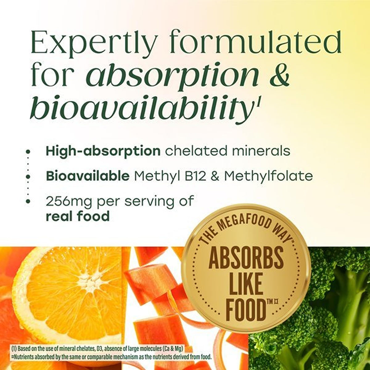 MegaFood Multivitamine Femme 55+ vue de côté de la boîte