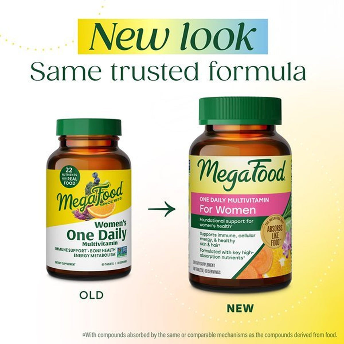 MegaFood Multivitamine Quotidienne Femme 90 Comprimés - vue arrière