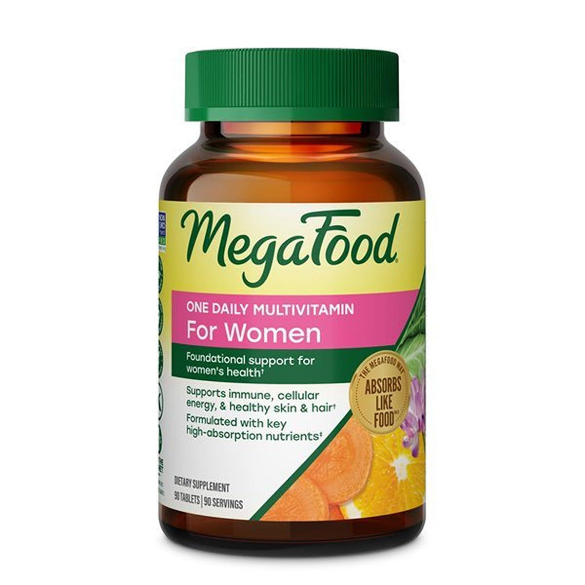 MegaFood Multivitamine Quotidienne Femme 90 Comprimés - vue de face
