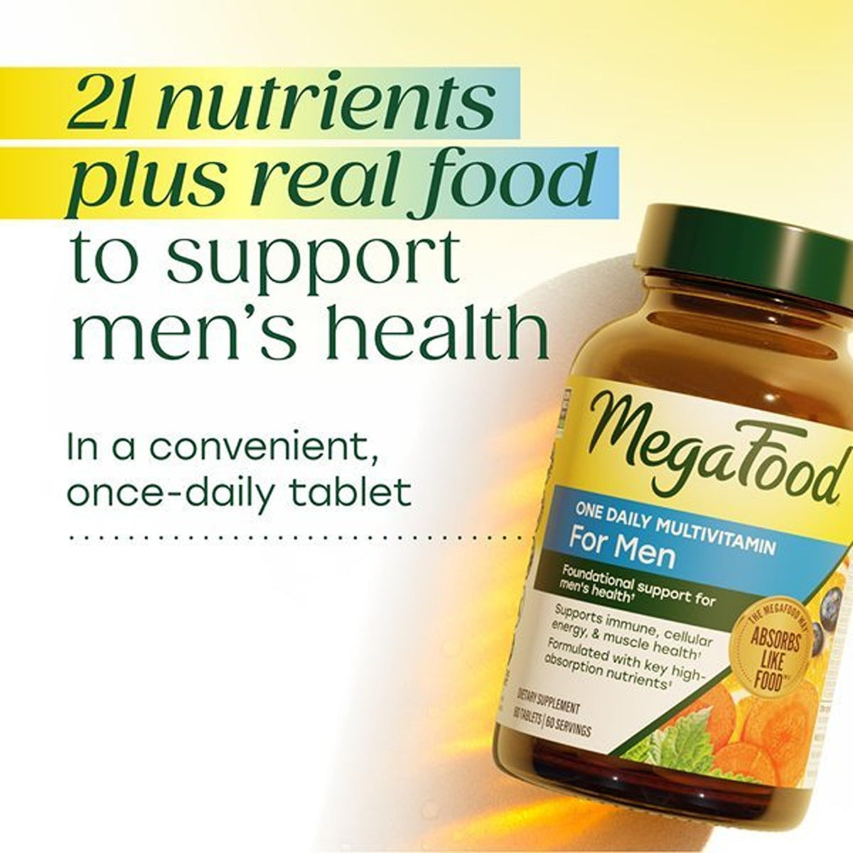 MegaFood Multivitamine Quotidienne pour Hommes boîte côté