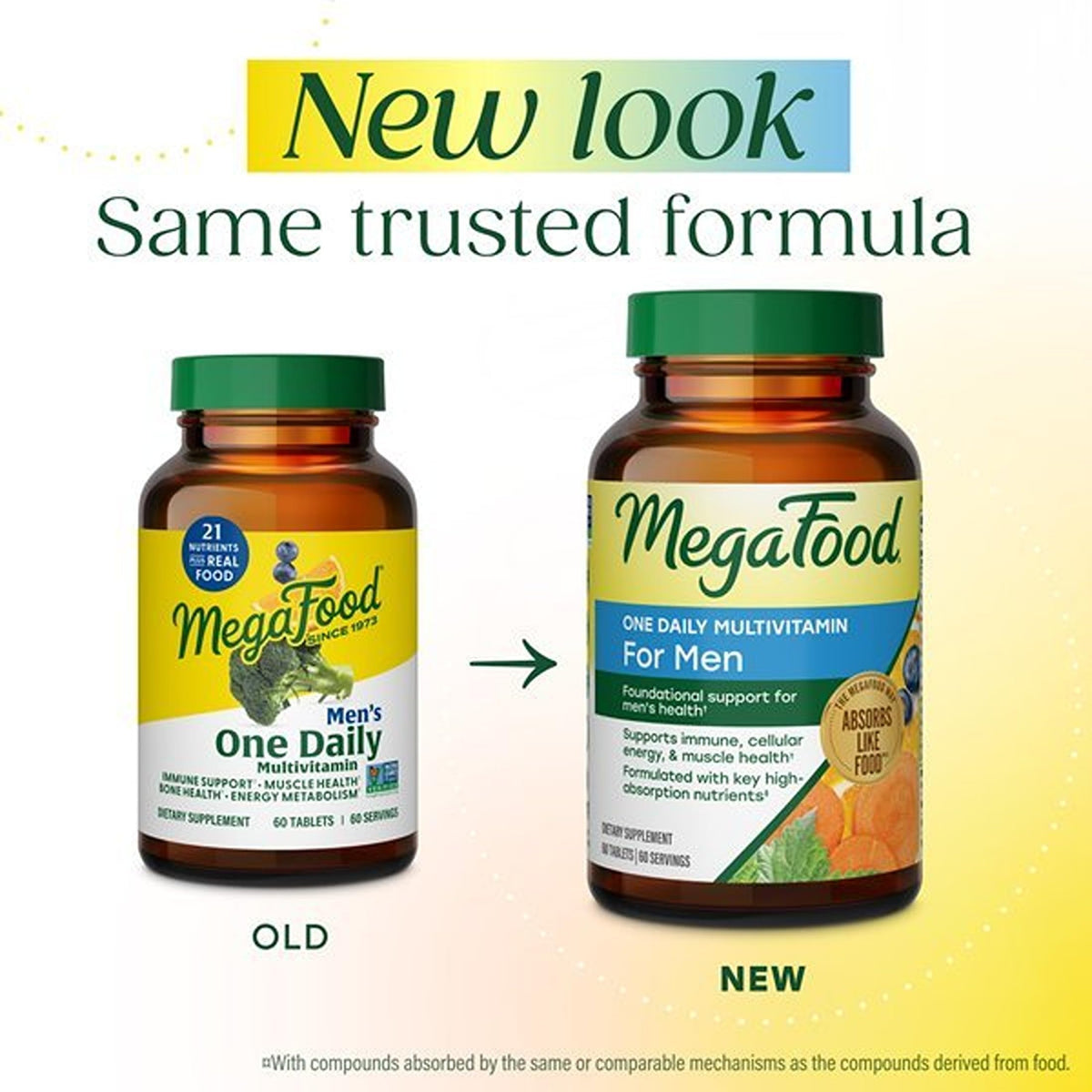 MegaFood Multivitamine Quotidienne pour Hommes comprimés dans la main
