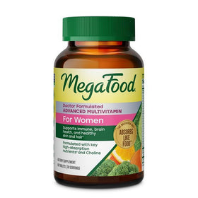 MegaFood Multivitamines Avancées pour Femmes 60 comprimés, vue de face