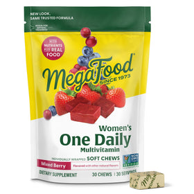 MegaFood Multivitamines Femme 30 Chewables Framboise vue avant