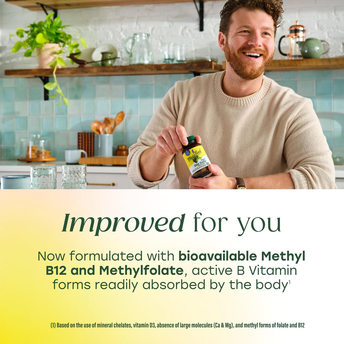 MegaFood Multivitamines pour Hommes, vue de l'arrière de l'emballage