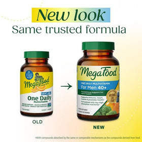 MegaFood Multivitamines Quotidiennes pour Hommes 40+ arrière de l'emballage