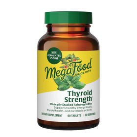 MegaFood Thyroid Strength 60 comprimés, vue de face
