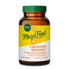 MegaFood Vitamine C Liposomale 120 Capsules vue de face