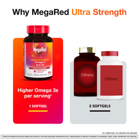 MegaRed Huile de Krill 1000mg vue latérale du produit