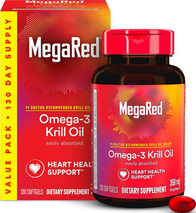 MegaRed Huile de Krill 350mg gélules en bouteille