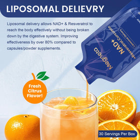 MEGNETA complément liposomal NAD+ et sa présentation