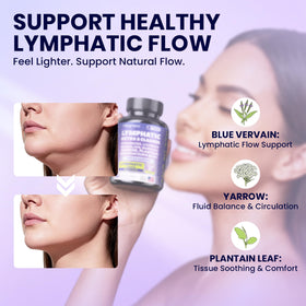 MEGNETA Compléments Alimentaires Drainage Lymphatique 82g avec capsules
