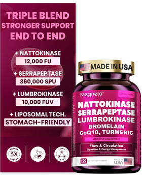 MEGNETA Nattokinase 12 000 FU capsules, vue avant du produit