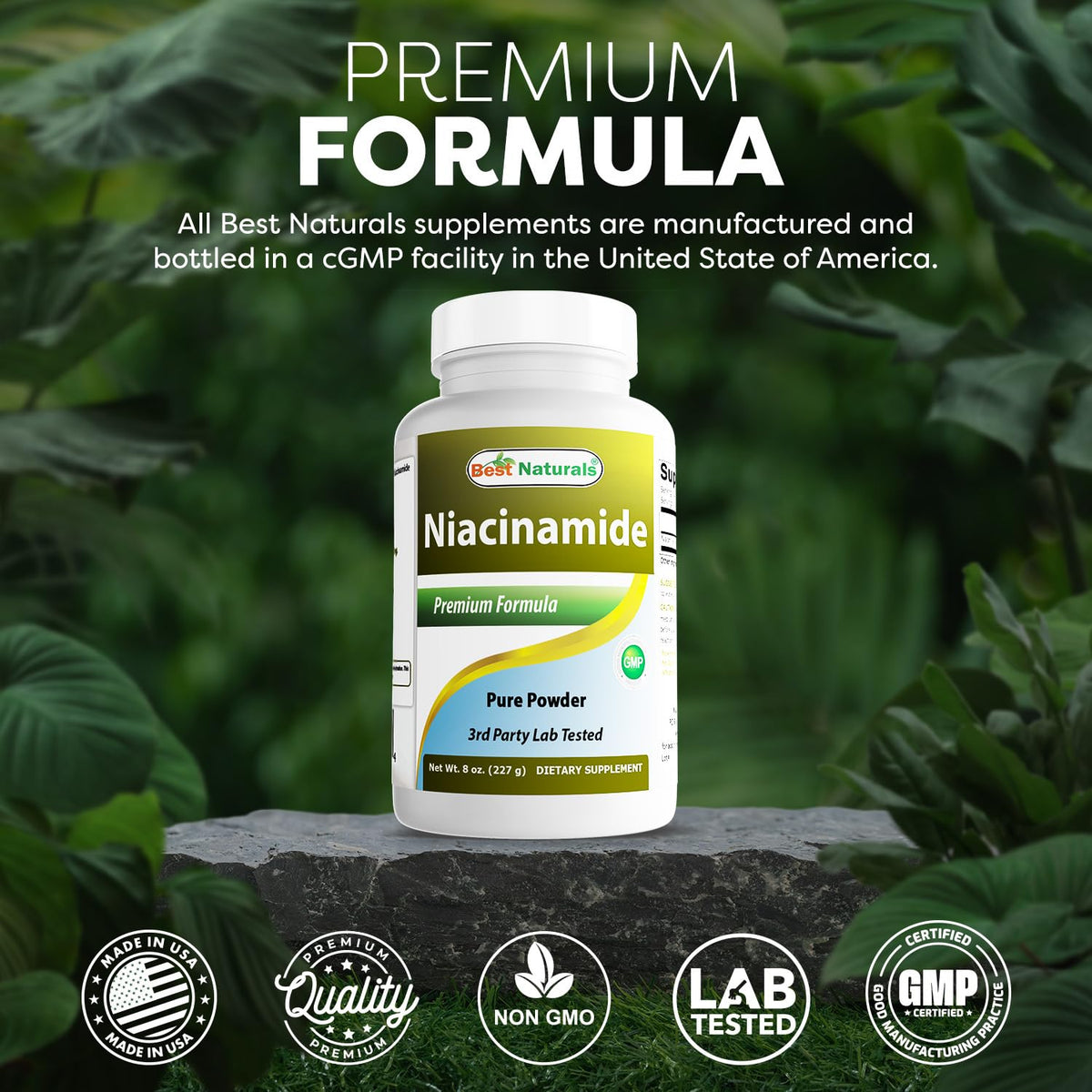 Meilleur Naturals Niacinamide en gros plan