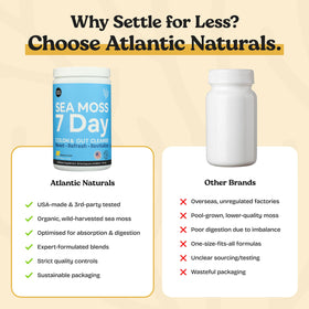 Mélange à boire ananas Atlantic Naturals avec une cuillère doseuse