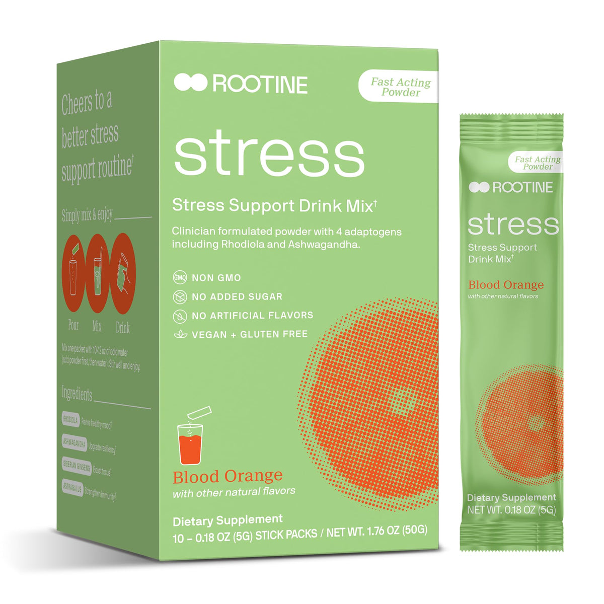 Mélange à boire anti-stress Rootine sachets en boîte
