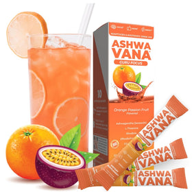 Mélange à boire Ashwavana à base d'Ashwagandha et Vitamine D, emballage avant