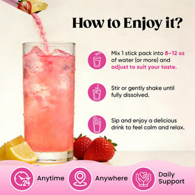 Mélange à Boire Calm de Venture Pal, mélange avec jus