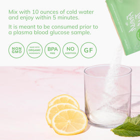 Mélange à Boisson The Fresh Test 50g versement dans un verre