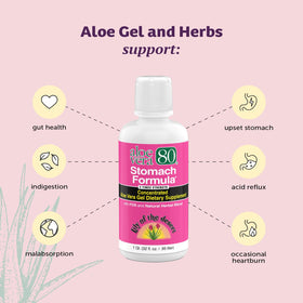 Mélange d'herbes dans la formule Aloe Vera 80