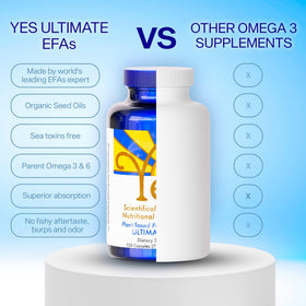 Mélange d'huiles biologiques ULTIMATE EFAs en gros plan