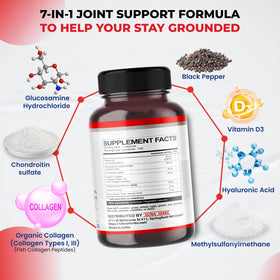 Mélange d'ingrédients naturels dans la capsule de Glucosamine ULTRA HERBS