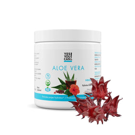 Mélange de Boisson Aloe Vera Hibiscus de Yes You Can! devant packaging
