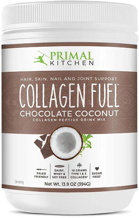 Mélange de Boisson aux Peptides de Collagène IUSOT Chocolat Noix de Coco 394 g vue de face