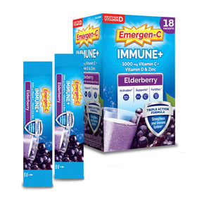 Mélange de boisson pétillante Emergen-C au sureau, sachets individuels