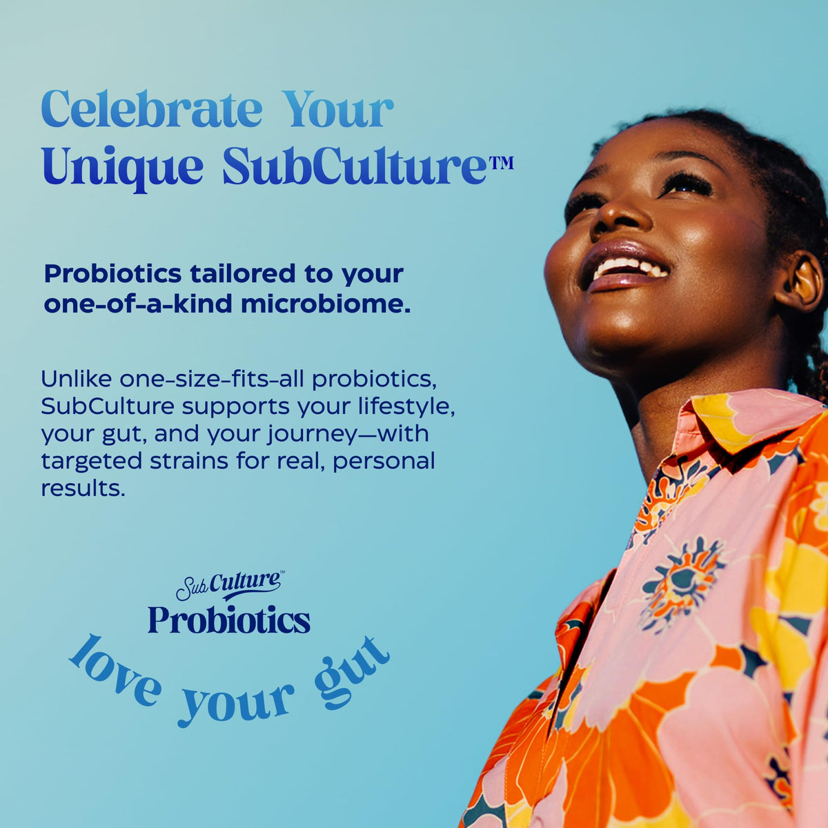 Mélange de boisson probiotique Enzymedica SubCulture Pêche, présentation des sachets