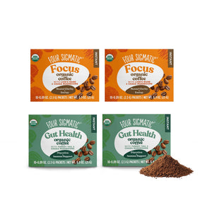 Mélange de café aux champignons Four Sigmatic Lion's Mane et Chaga, vue de face