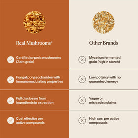 Mélange de capsules de Cordyceps avec des aliments