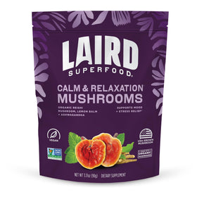 Mélange de Champignons Bio Calm et daily wellness Laird Superfood, sachet de 100g