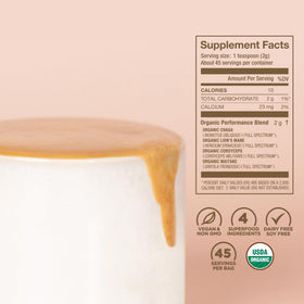 Mélange de champignons bio Laird Superfood dans un bol