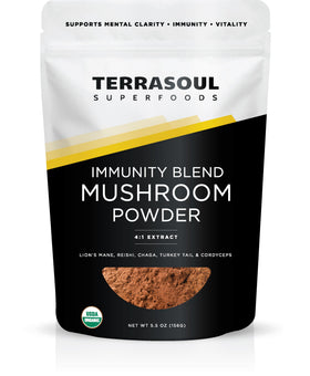 Mélange de cinq champignons Terrasoul Superfoods 168g, vue de face