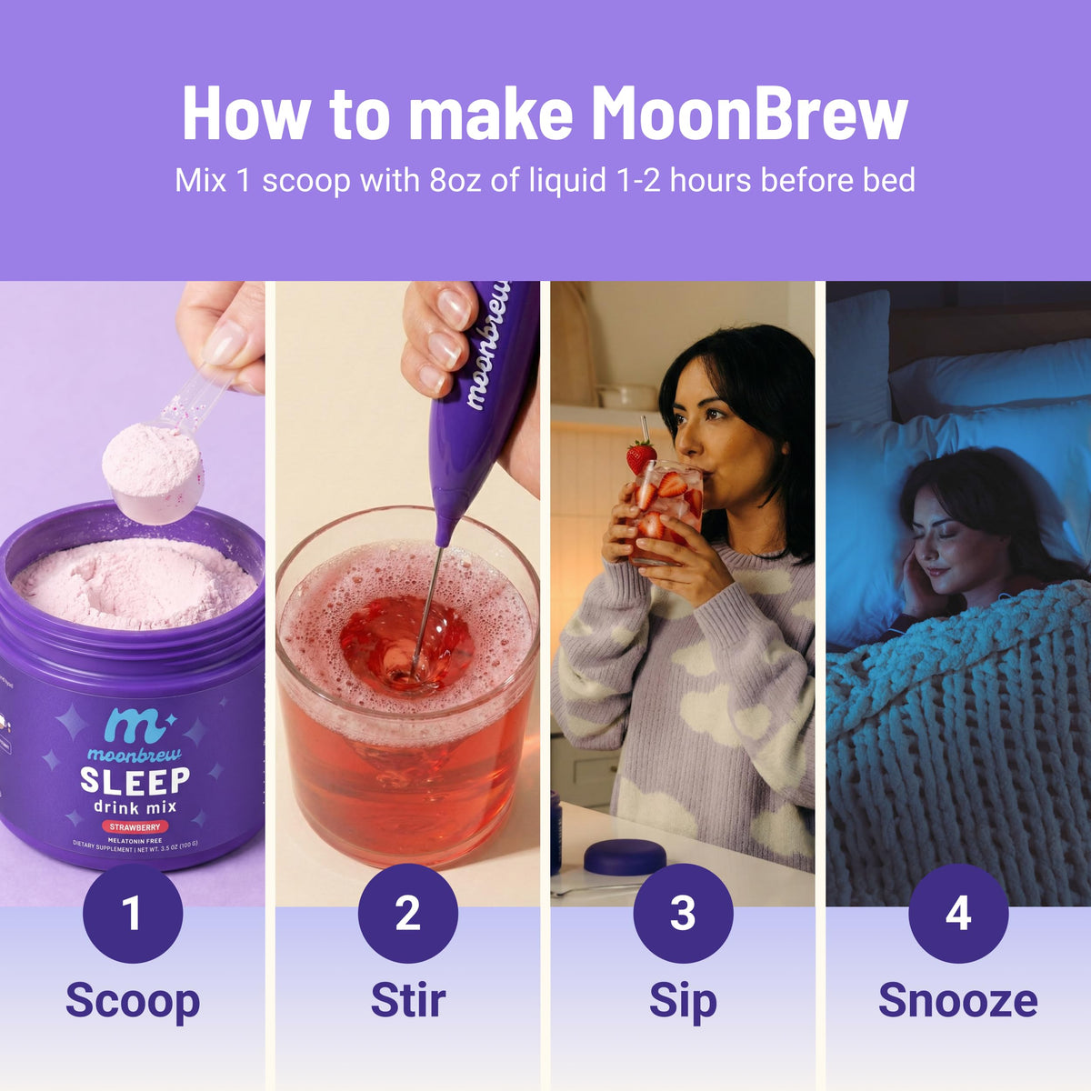Mélange de Fraise MoonBrew avec un smoothie