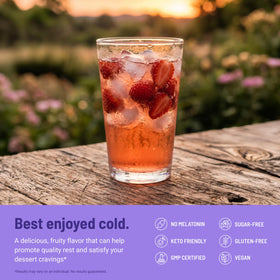 Mélange de Fraise MoonBrew sur une table avec des fruits