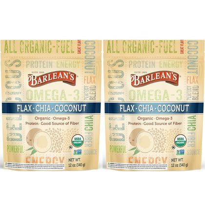 Mélange de Graines de Lin, Chia et Coco Barlean's 372g vue de face