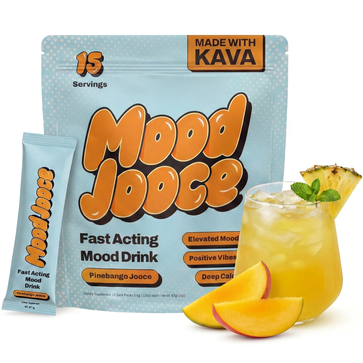 Mélange de Kava Mood Jooce jooce works sachets Ananas Mangue