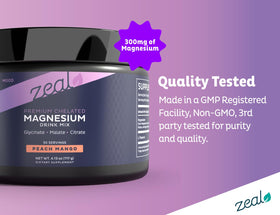 Mélange de magnésium Zeal Naturals, poudre à la cuillère