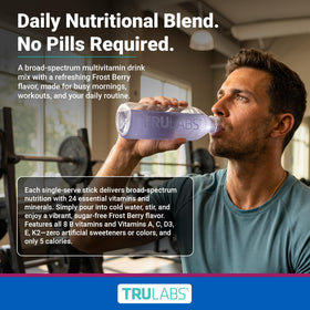 Mélange de Multivitamines TRULABS en sachet sur une table