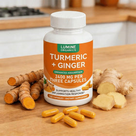 Mélange de plantes avec curcuma et gingembre Lumine Organic