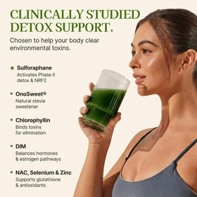 Mélange de soutien hépatique Modern Antidote au citron vert, ingrédients sur l'étiquette