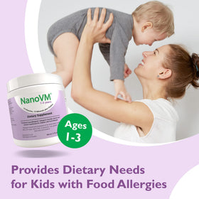 Mélange de vitamines NanoVM dans un smoothie pour enfants