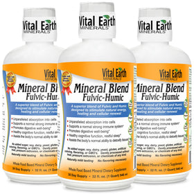 Mélange Minéral Fulvic Humique Vital Earth 32 Oz, vue avant